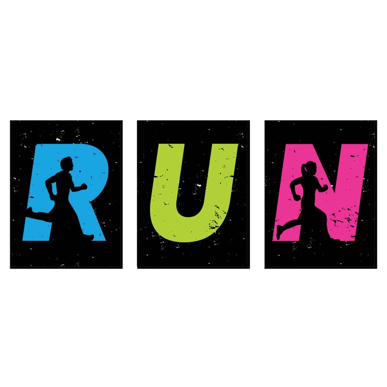 Big Dot of Happiness Set The Pace - Running - Sports Themed Wall Art, Kids Room Decor & Game Room Home Decorations - 7.5 x 10 inches - Set of 3 Prints